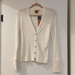 White Tory Burch Cardigan